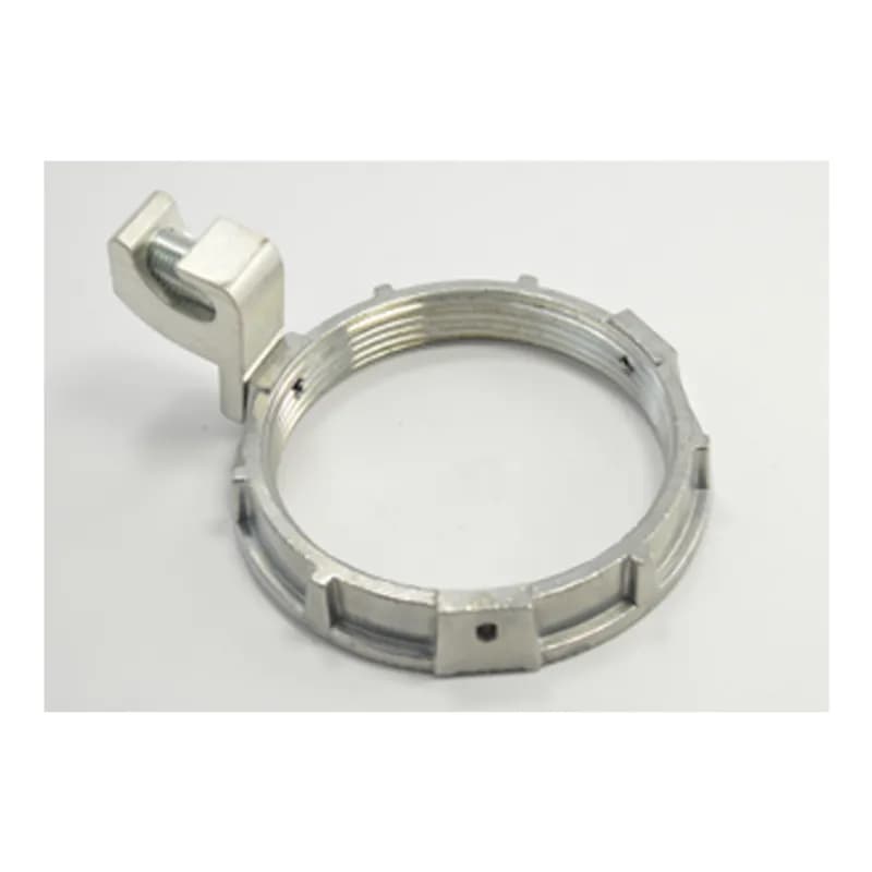 Locknut, Grounding, Zinc Die Cast, Size 3-1/2 Inch, 3/0-6 Lug