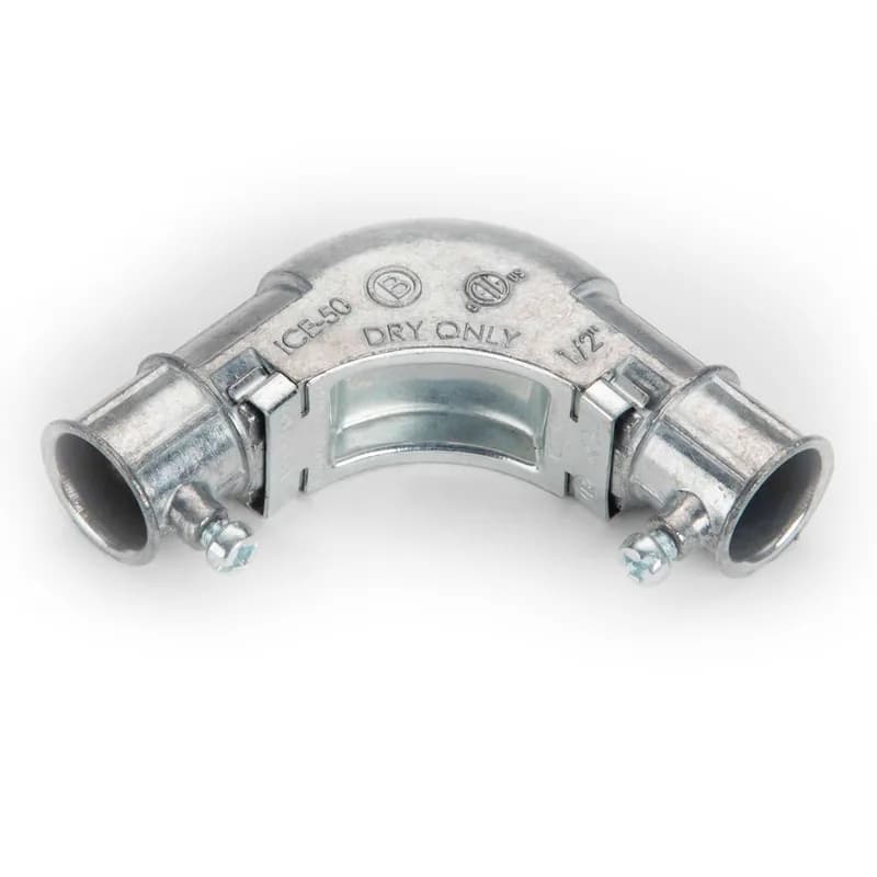 NSI Industries ICE-50 - 1/2" Set Screw Inside Corner Elbow with removable cover. Patented