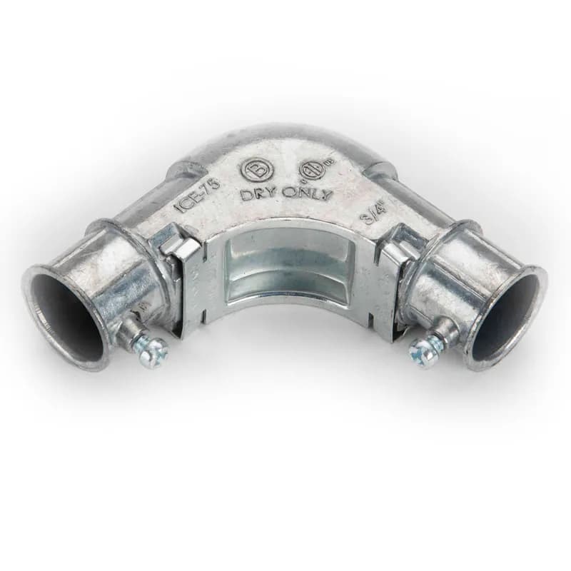 NSI Industries ICE-75 - 3/4" Set Screw Inside Corner Elbow with removable cover. Patented