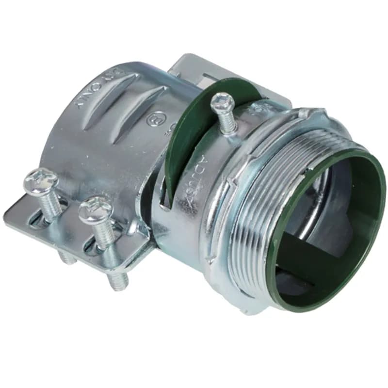 NSI Industries 686-UI - Connector, Adjustable Endstop, MC Feeder Cable, Two Screw, Steel, 2 Inch