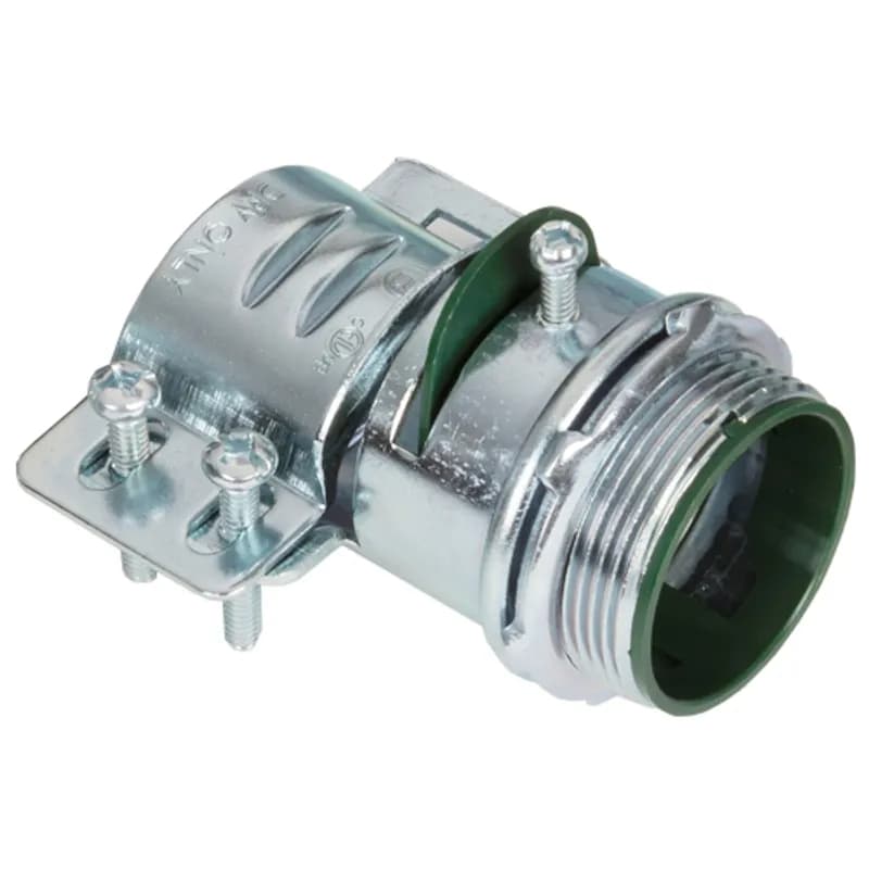 NSI Industries 685-UI - Connector, Adjustable Endstop, MC Feeder Cable, Two Screw, Steel, 1-1/2 Inch