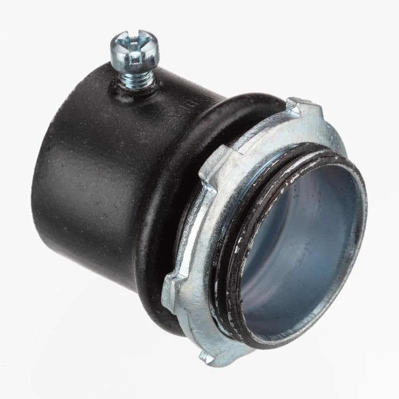 NSI Industries 230-SBLK - EMT Connectors, Color-Coded, Steel, Black, Size 1/2"