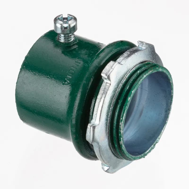 NSI Industries 232-SG - EMT Connectors, Color-Coded, Steel, Green, Size 1"