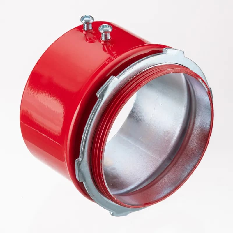 NSI Industries 238-SR - EMT Connectors, Color-Coded, Steel, Red, Size 3-1/2"