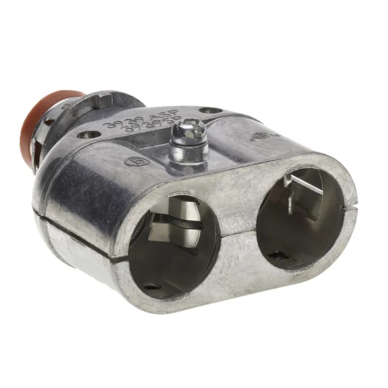 NSI Industries 3939SP - 1/2" Duplex E-Z LOCK Snap-In MC Connector