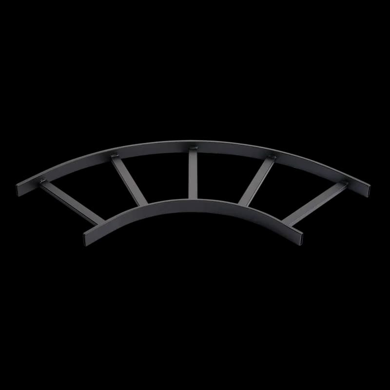 Horizontal E-Bend Section 90-Degree (cULus), fits 18.00, Black, Steel