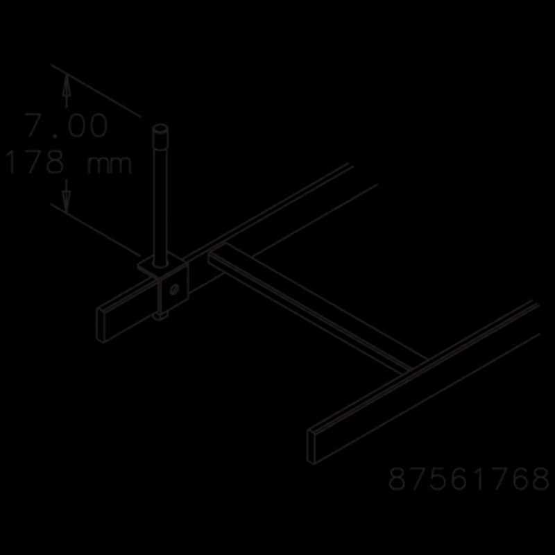 Retaining Post Kit, Plated, Steel