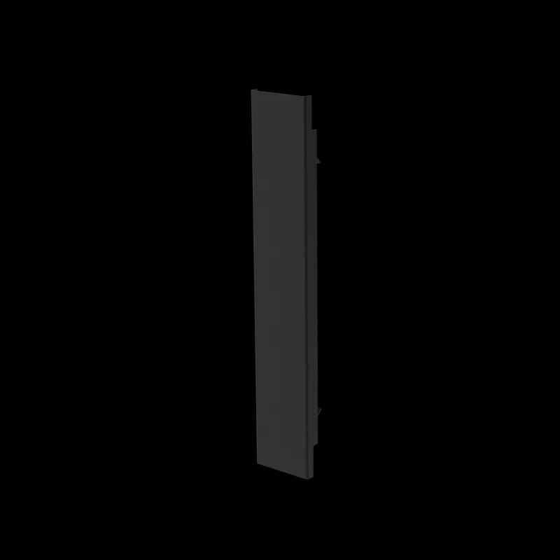 Horizontal Cable Management Cover, fits 19-inch open rack, Black, Steel