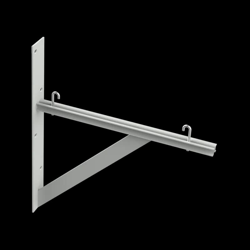 Triangle Support Bracket Kit, fits 12 and 18, Gray, Steel
