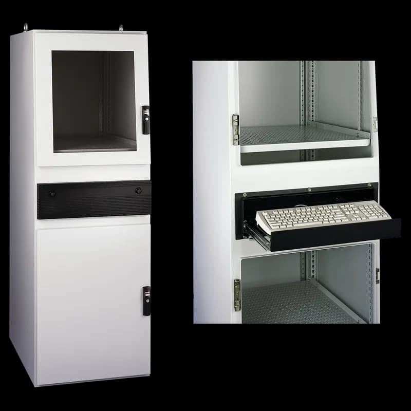 ProLine Gold Series Computer Workstation Type 12, 1800x600x600, Lt Gray, Steel