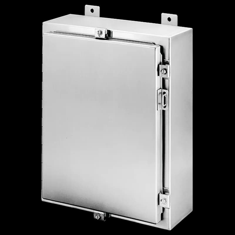 Wallmount Hinged with NEMA Clamps Type 4X, 20x20x8, Brushed, SS304