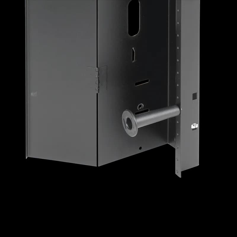 Vertical Cable Manager for Cabinets, fits 1600x700mm, Black, Steel