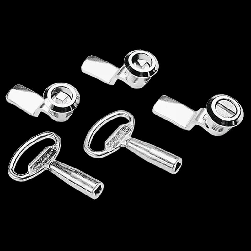 Latch Kit Type 4/12 Enclosure with Clamps, triangle insert AL35, Plated, Steel