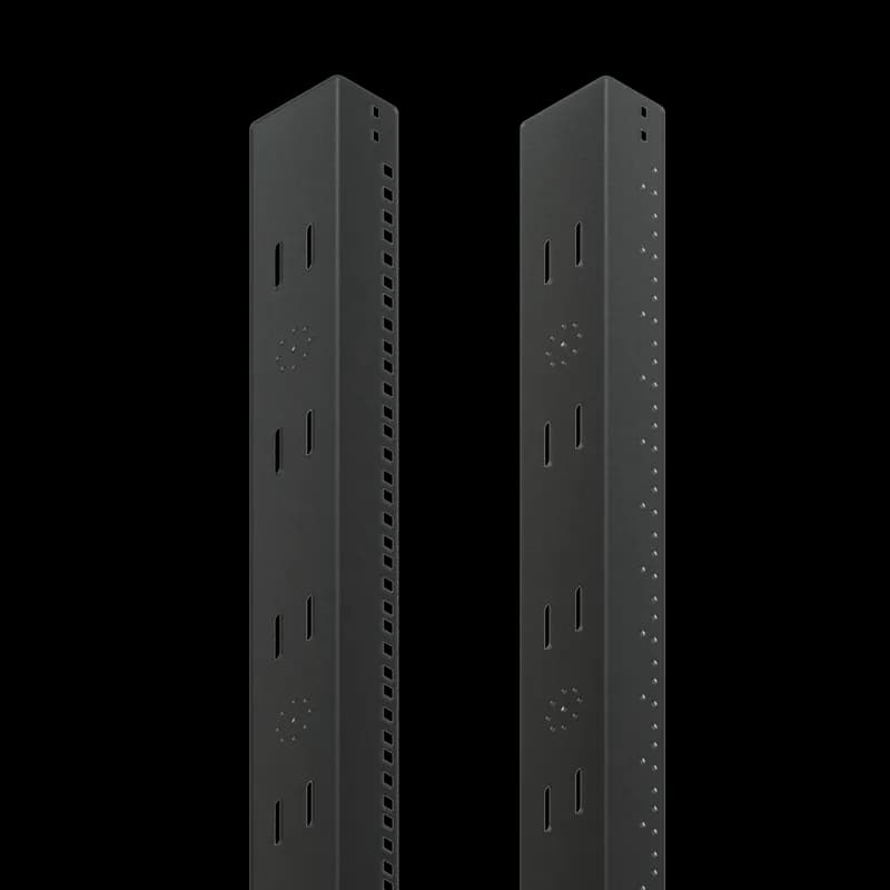 Rack Angle 19-inch and 23-inch Seismic, fits 2100x800mm, Black, Steel