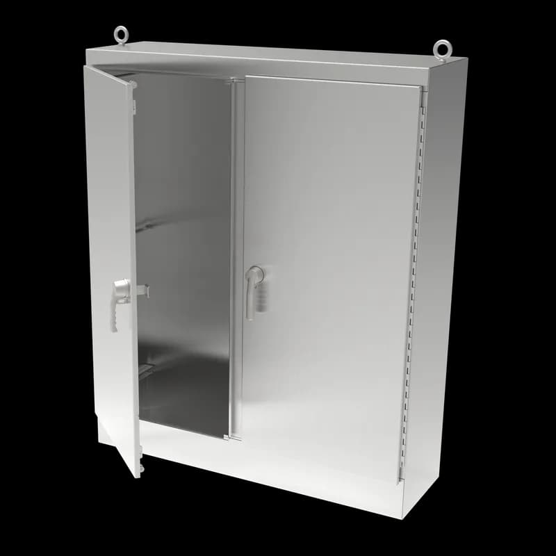 Freestand 2 Door Single Access 3Pt Type 4X, 72x72x18, Brushed, SS304