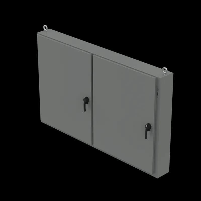 Low-Profile 2-Door Disconnect Type 12, 48.00x78.50x12.00, Gray, Steel