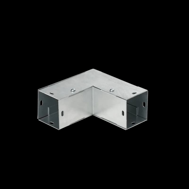 Elbow 90-Degree Lay-in Outside Opening, fits 10.00x10.00, Galvanized, Steel