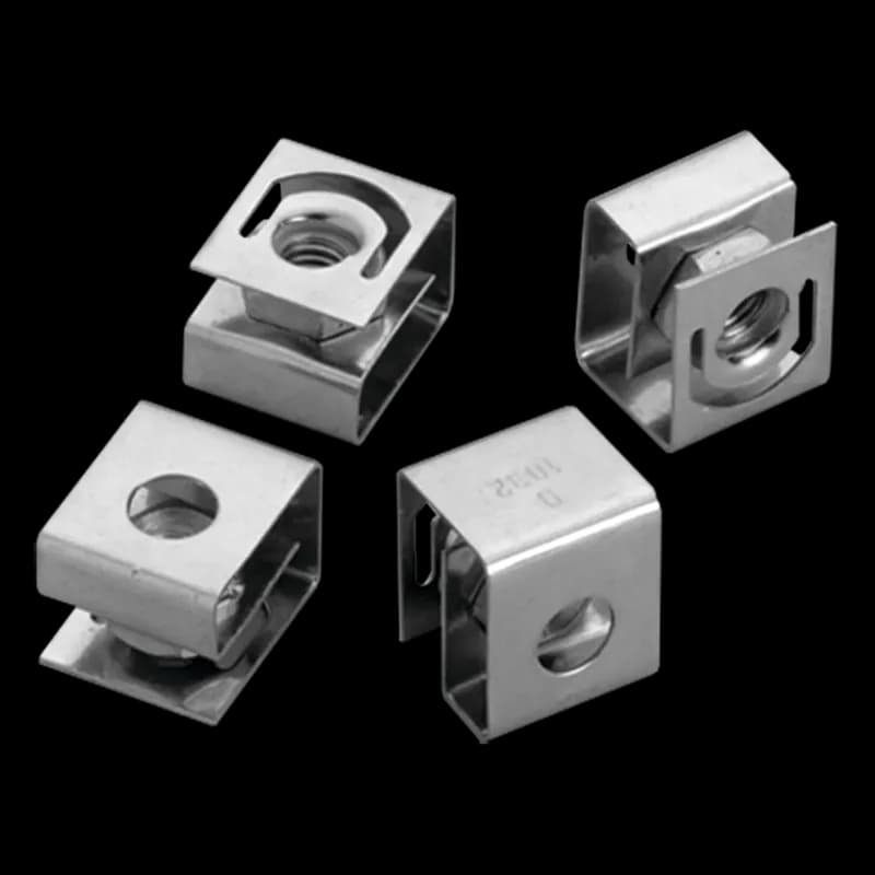 nVent AN1032 - Clip Nut Package for Rack Mounting Angel Quantity 20, #10-32, Plated, Steel