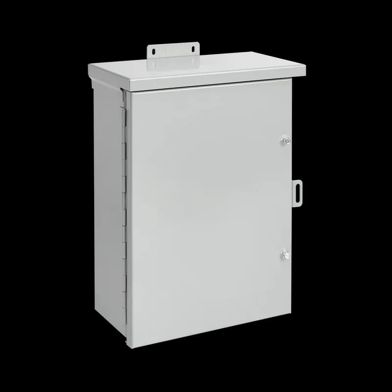 Medium Drip-Shield Hinged-Cover Type 3R, 18.00x18.00x10.00, Gray, Steel