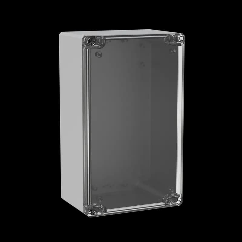 Terminal box, 120x200x86, Polycarbonate box, transparent cover
