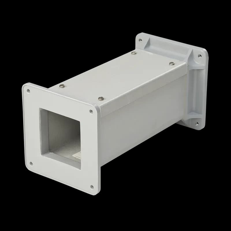 Straight Section Feed-Through Type 12 and 3R, 4.00x4.00x36.00, Gray, Fiberglass