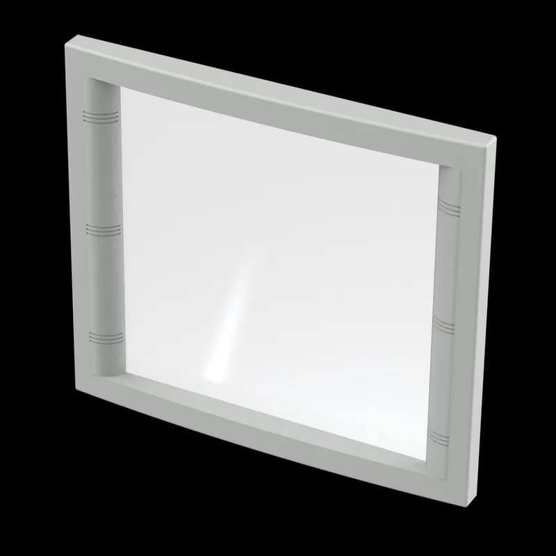 Concept Fixed Window Kit, Type 4, fits 400x450mm, Lt. Gray, Aluminum
