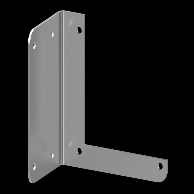 Bracket Hanger, fits 4.00x4.00, Brushed, SS304