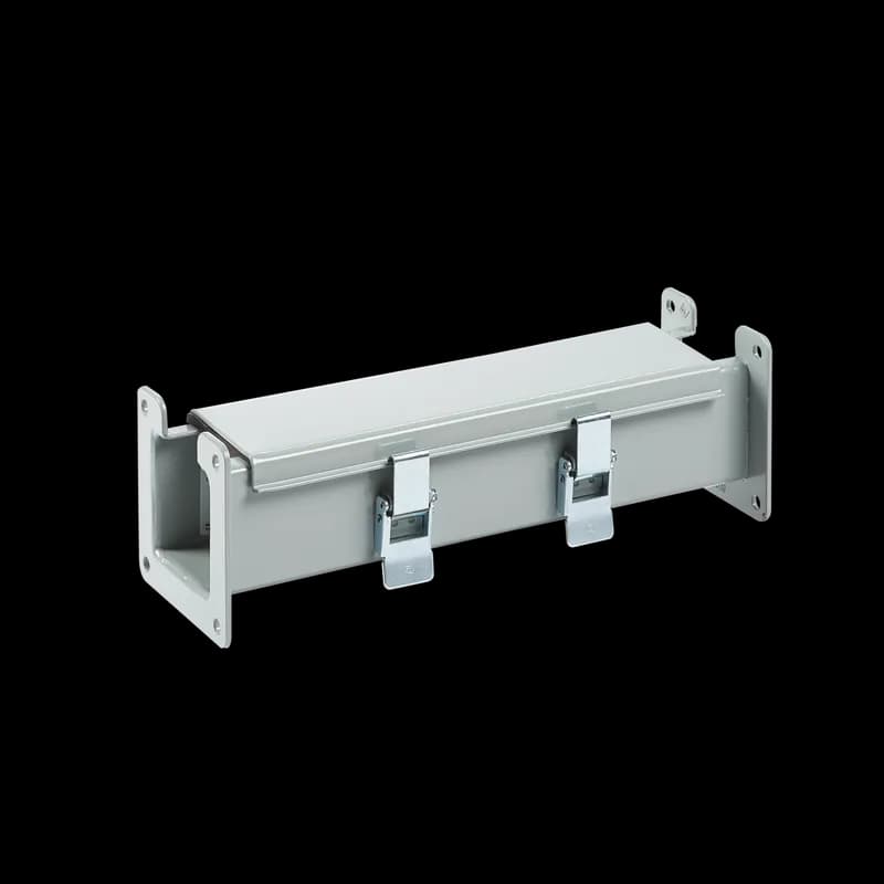 Straight Section Lay-in Hinged Cover Type 12, 4.00x4.00x12.00, Gray, Steel