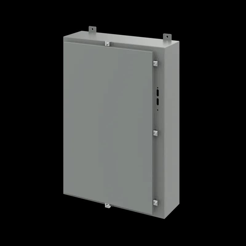 Disconnect Enclosure with Clamps Type 4, 36.00x25x8.00, Gray, Steel