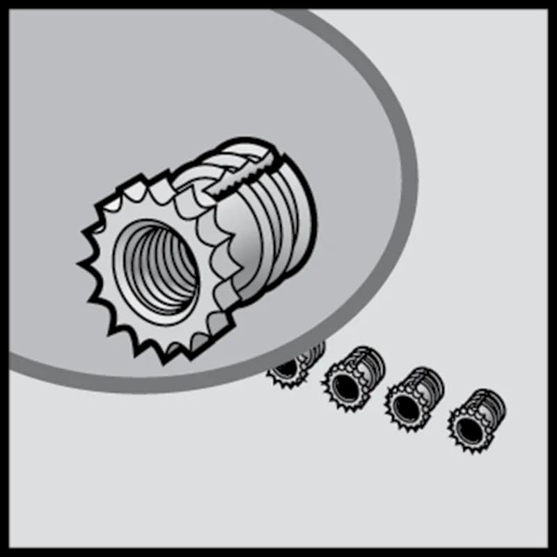 nVent QBIK - Brass Insert Kit, fits QLine I, Brass