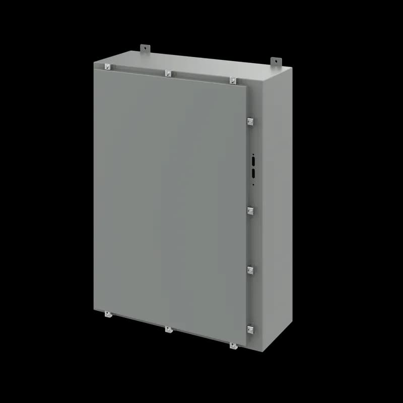 Disconnect Enclosure with Clamps Type 4, 42.00x31x12.00, Gray, Steel