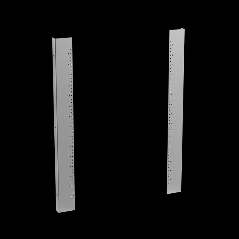 Rack Mounting Angle L Style for 24-inch wide Wall-Mount, fits A=30.00, Steel