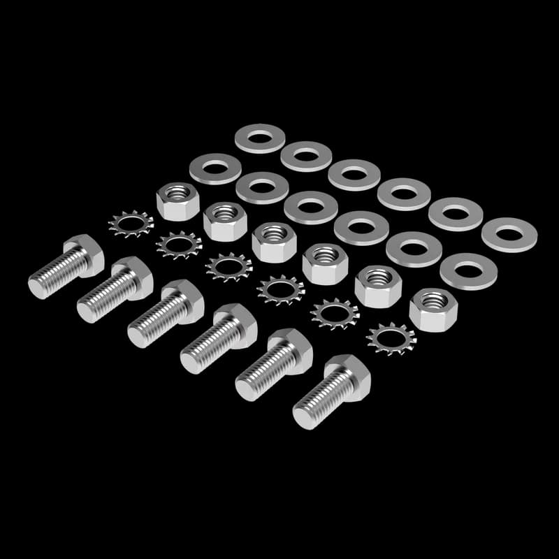 Open Frame Joining Kit, Fits LAN Racks, Plated, Steel