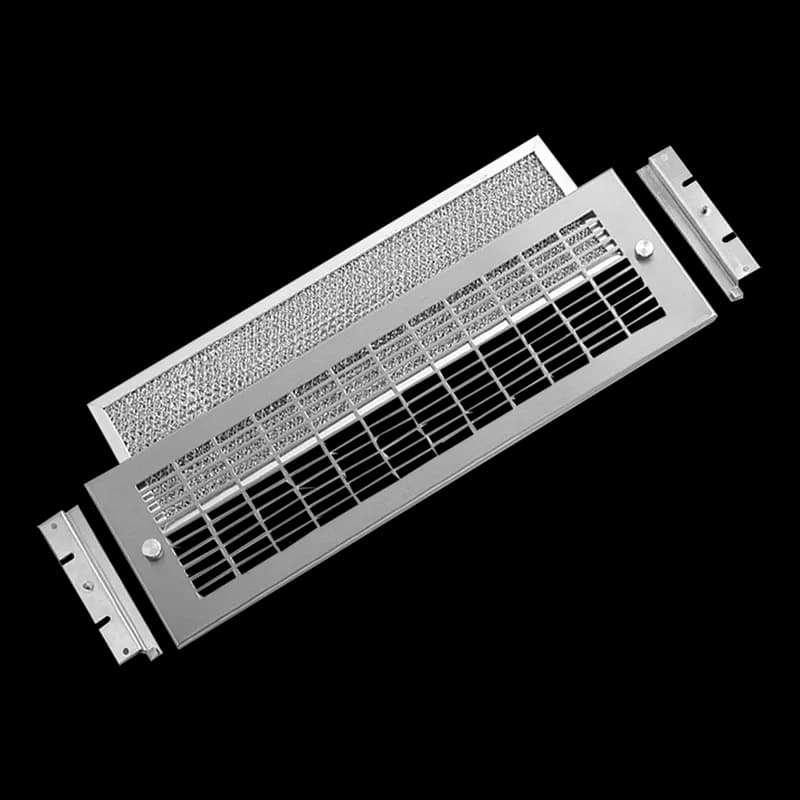 Exhaust Grilles and Replacement Filters for Blower, 5.75x19.00, Brushed, SS304