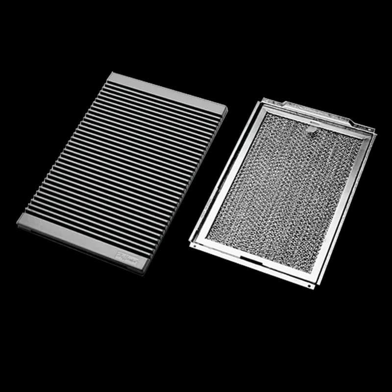 Vent with Filter Package Hardware Included, 300x200mm, Black, Plastic