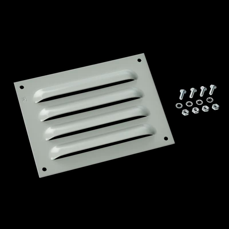 nVent AVK34 - Louver Plate Kit, 4.75x4.50 inch, Gray ANSI 61, Mild Steel