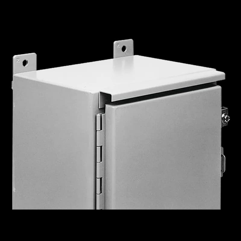 Drip Shield Kit for Single-Door Wall-Mount Enclosures, fits B=12.00, Gray, Steel