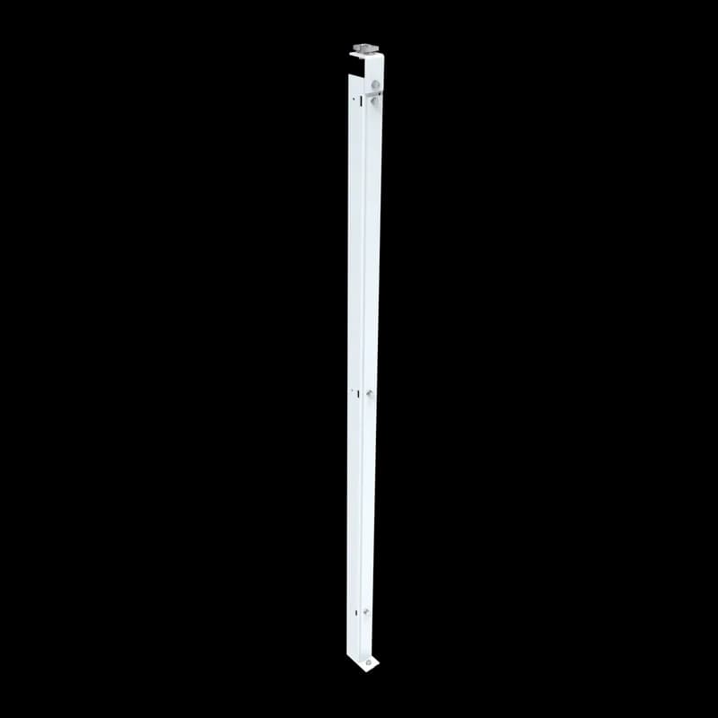 Center Panel Support for Free-Stand Two-Door Enclosure, fits A=60, White, Steel