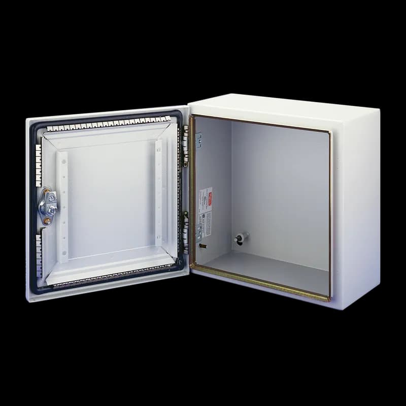 Concept EMC Enclosure Type 4, 12.00x12.00x6.00, Light Gray, Mild Steel