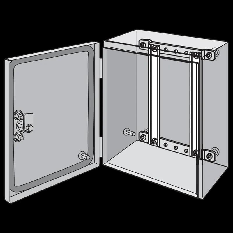 nVent LDR3P35 - DIN3 Type Rails, fits 350mm, Steel