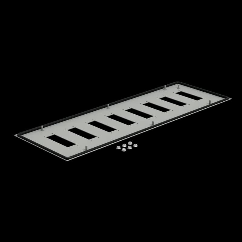 Closure Plates, DIN cutouts, fits 800mm width