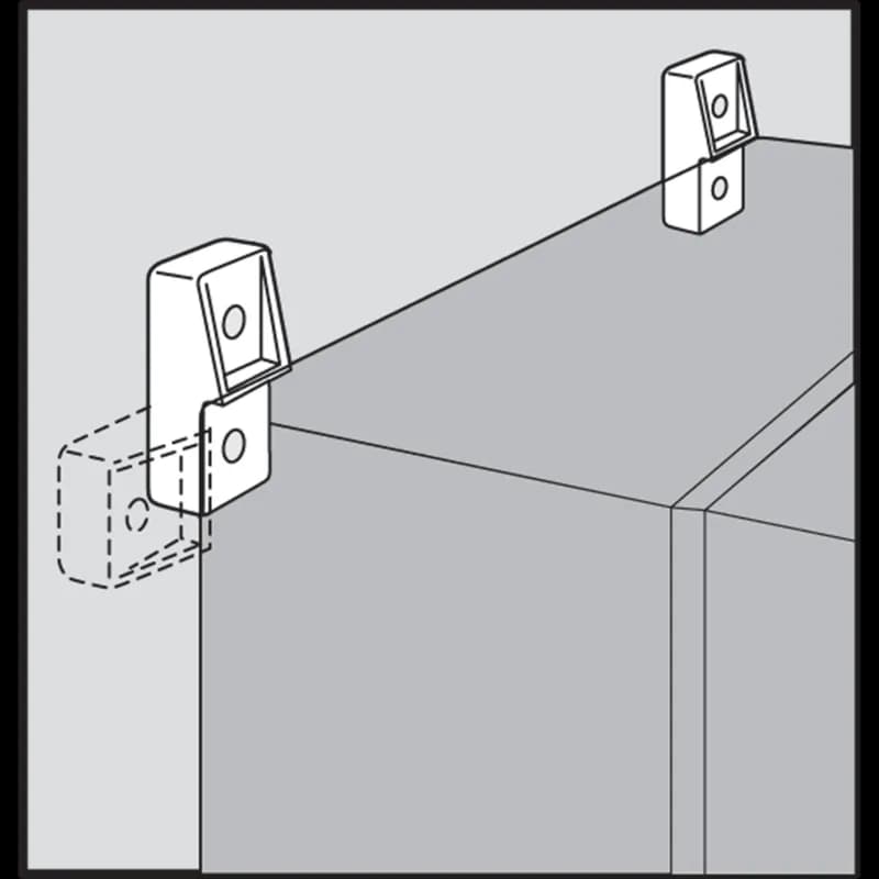 Ultrx Mounting Bracket Kit, 2.93x1.44x.78, Light Gray, Fiberglass