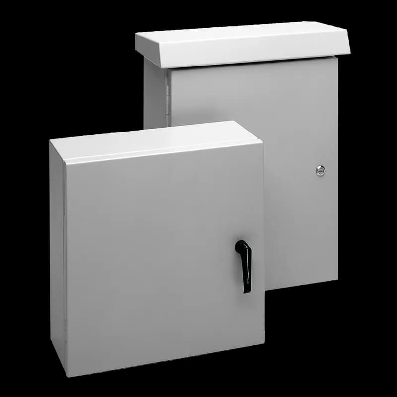 nVent ECL403015CH - ComLine Enclosure Continuous Hinge Type 4X, 400x300x150mm, Gray, Aluminum