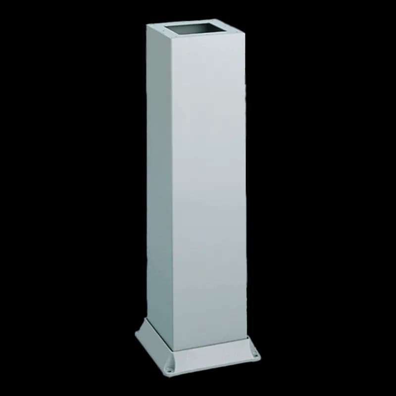Bolt-Down Pedestal, 23.00x8.00x8.00, Gray, Steel