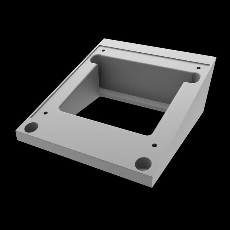 Angle Adapter for HMI Pedestal, fits 8x8 Pedestal, Anodized, Aluminum