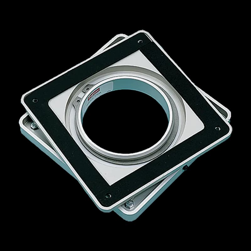 Swivel for Pedestal with 350-Degree Rotation, 1.28x8.00x8.00, Anodized, Aluminum