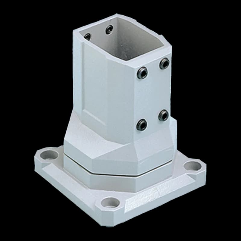 Compact Series 2 Rotational Base, fits 45x60mm, Lt Gray, Aluminum
