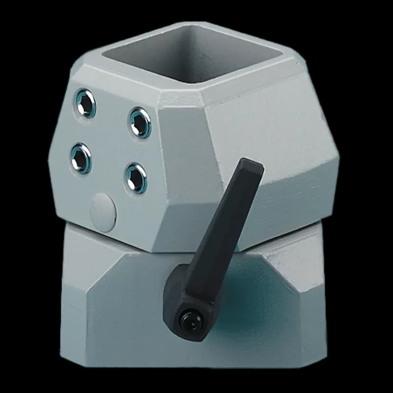 Compact Series 4 Flange Coupling, fits 80x80mm, Lt Gray, Aluminum