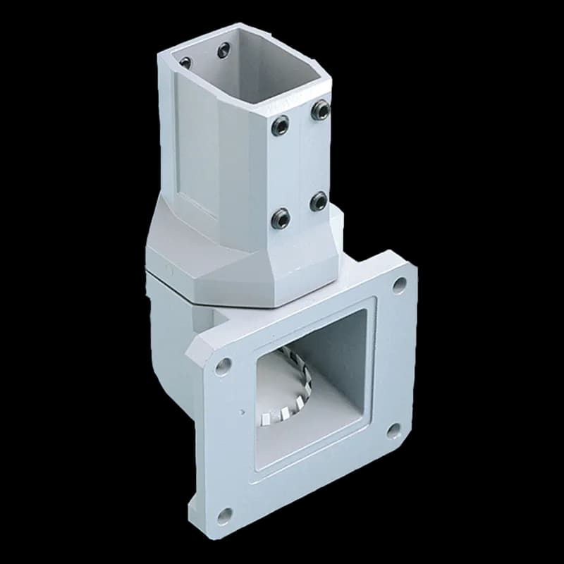 Compact Series 2 Wall Joint Vertical, fits 45x60mm, Lt Gray, Aluminum