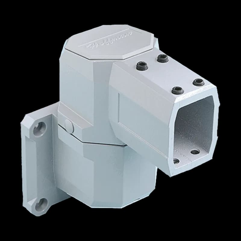 Compact Series 2 Wall Joint Horizontal, fits 45x60mm, Lt Gray, Aluminum